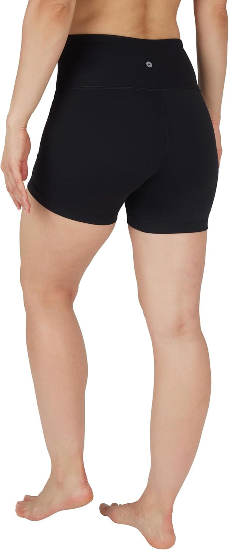 Womens High Waisted Biker Shorts Ribbed Workout Yoga Running Tummy Control Spandex Short